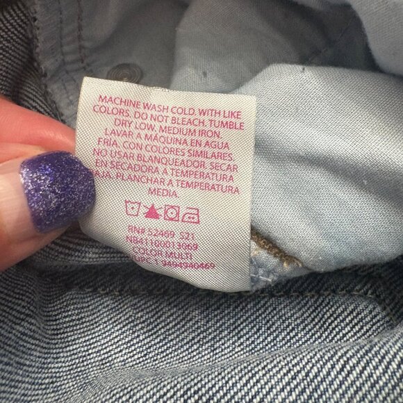 No Boundaries Two-Tone Distressed High-Waisted Skinny Jeans Womans Size 7 - Picture 5 of 8